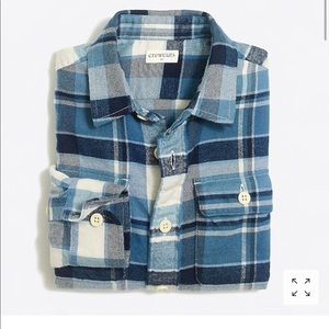 Boys’ Long Sleeved Flannel Chambray Shirt Size 4-5